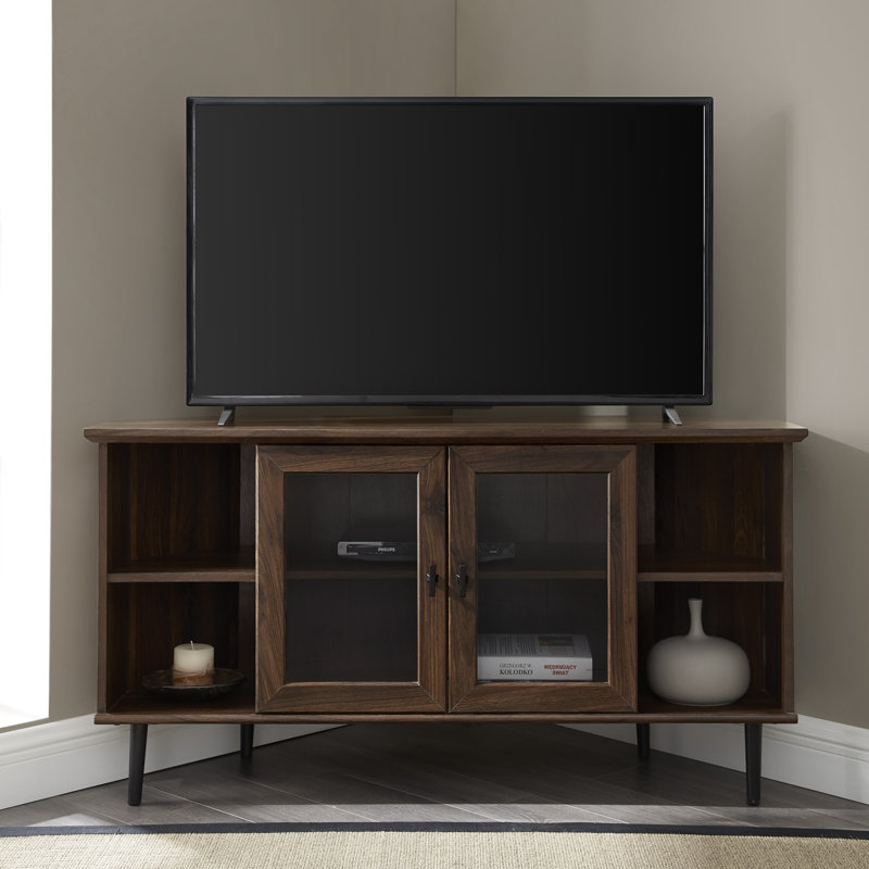 Laurel Foundry Modern Farmhouse Gerardo Corner TV Stand for TVs up to